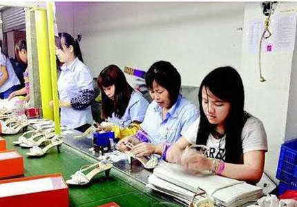 赴欧洲鞋厂操作工